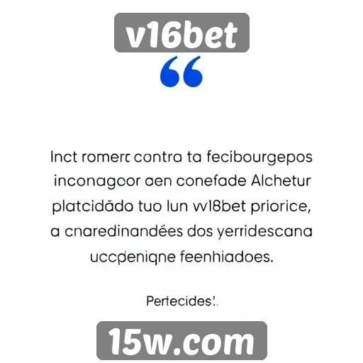 Avaliações dos clientes sobre v16bet